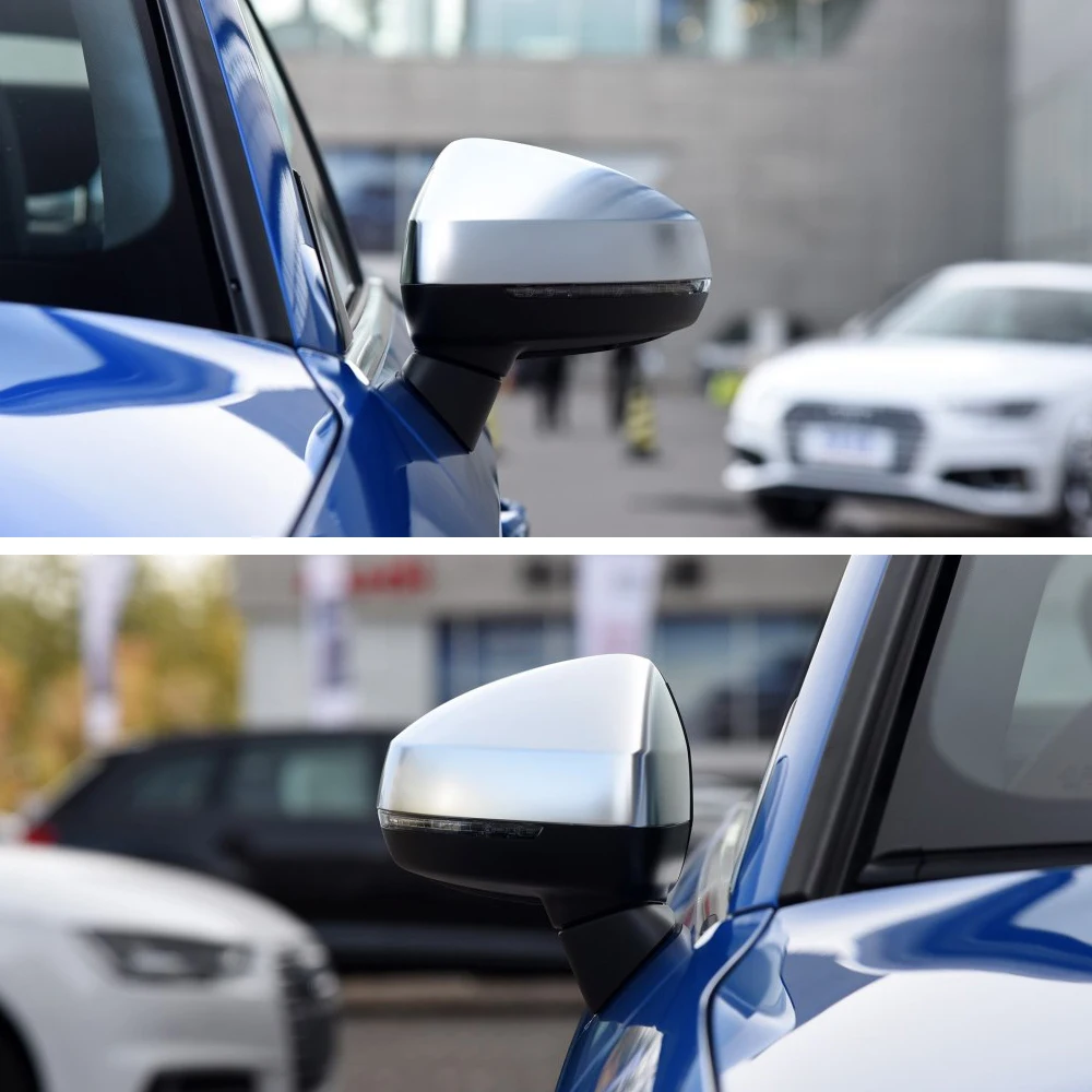 ANZULWANG для Audi A3 8 V S3 RS3 боковое Крыло зеркала крышки Серебро Матовый Хром Матовый алюминий 2013 Замена