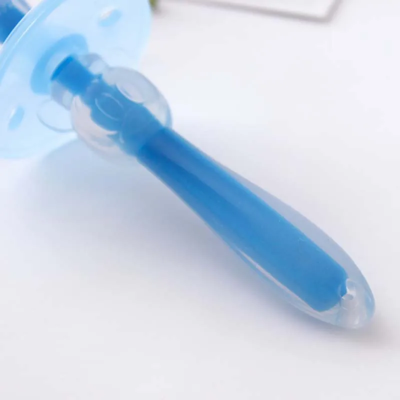1PC Kids Soft Solid ColorSilicone Training Toothbrush Baby Children Dental Oral Care Tooth Brush Tool Baby Kids Teething Teether