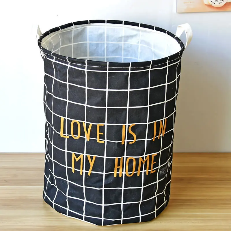 Fabric Laundry Basket Dirty Pouch Folding 0695 | Дом и - Цена: 