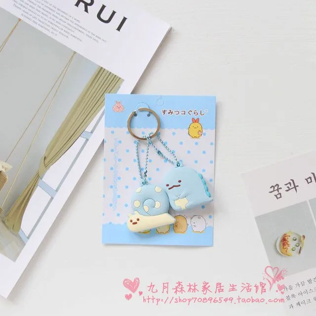 see chart IVYYE Sumikko gurashi аниме брелок ПВХ кулон украшение унисекс сумка цепь кольцо брелок Брелок унисекс подарок - Цвет: see chart