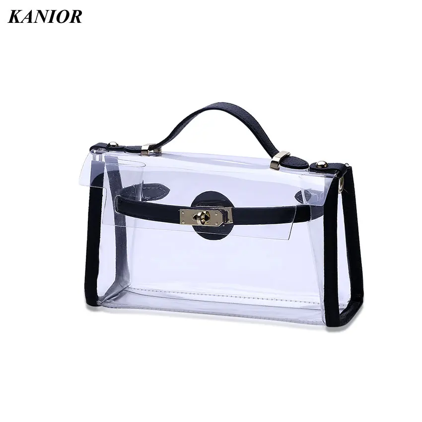 

Fashion Women Handbags High Quality ABS Resin Transparent Clear Top-hand Shoulder Bag Wedding Party Day Clutch Purse Wallet bag