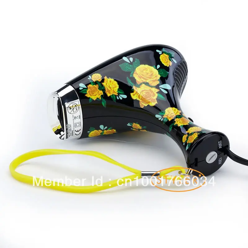 

High Quality Water-Printing Hair Dryer two speed setting 120V&230V Black Fast shipping