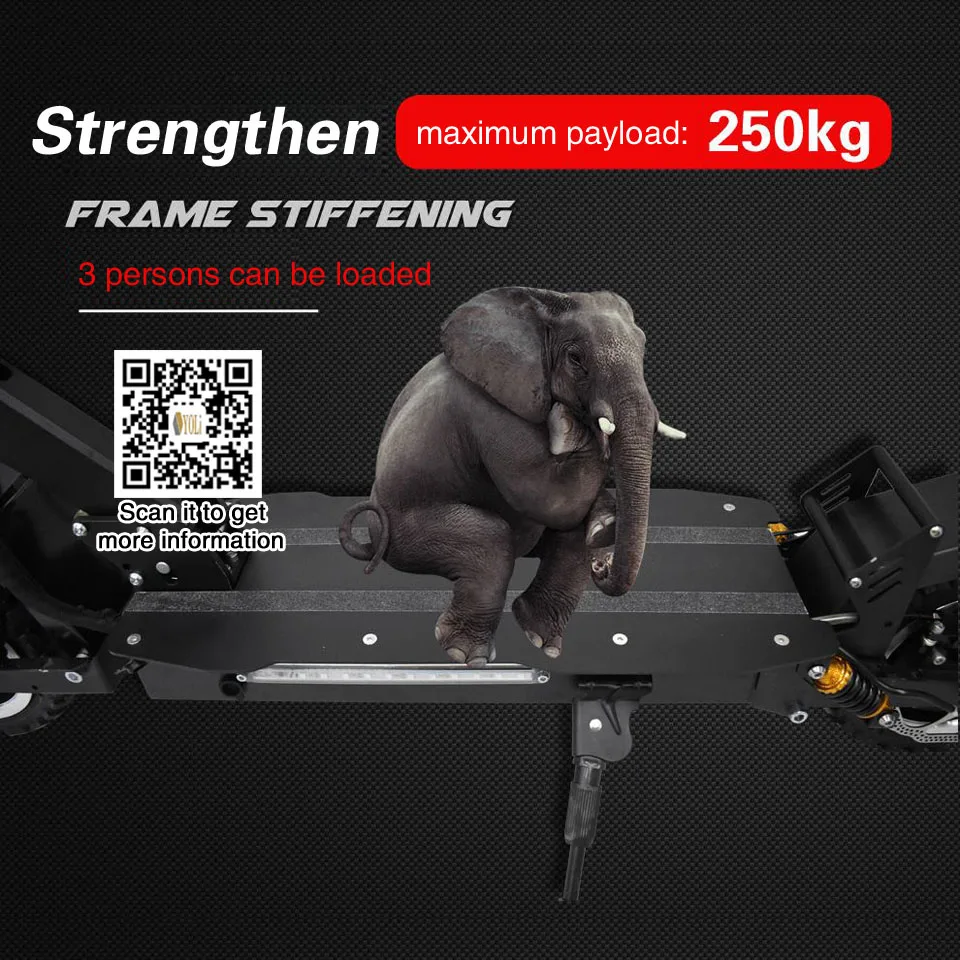 Excellent 10 inch frame Off Road Electric Scooter 48v 26A battery 1000W motor mini e bike folding electric bike 5