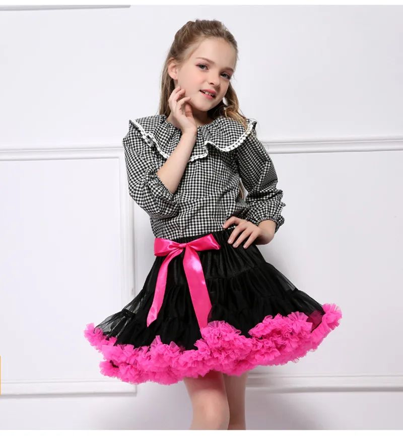 Персиковая юбка-пачка для маленьких девочек; пышная детская юбка-американка; Детские балетные юбки для девочек; вечерние кружевные фатиновые Юбки принцессы; Одежда для танцев
