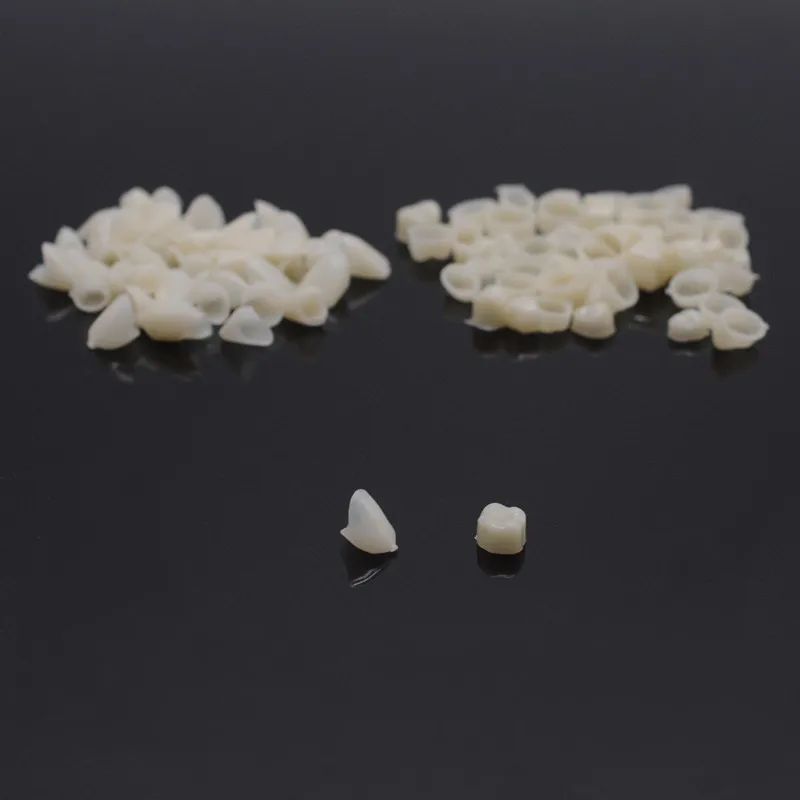 

Molar Dental Materials + Mixed Temporary Crown cuspid teeth About 100 Pcs For Dental Lab Supplies