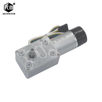 

DC6V-24V Slow Speed High Torque Turbo Worm Gearbox Speed Reduction Gear Motor with Encoder Two-Phase Code Signal Geared Motors