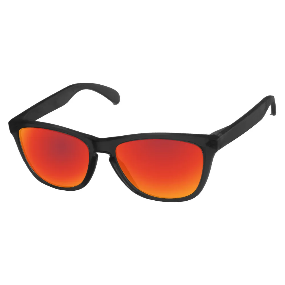 Поликарбонат-огонь красный зеркальные Сменные линзы для Frogskins Солнцезащитные очки Рамка UVA и UVB Защита