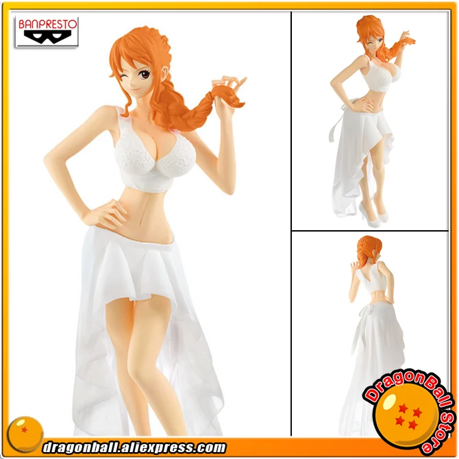 Япония Аниме "ONE PIECE" Оригинал Banpresto Леди края: свадебная Коллекция Рисунок-Nami (нормальный белый Цвет ver.)