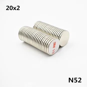 

15pcs N52 neodymium magnet with glue Double-sided adhesive tape Bar Cuboid circle small round super strong Permanent
