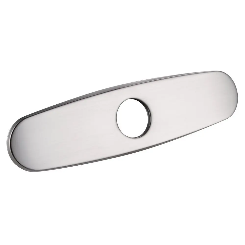 Brushed Nickel Finish Bathroom Kitchen Sink Faucet Hole Decorate Plate