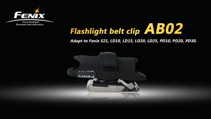 1 шт. Fenix фонарик с зажимом на ремень AB02 подходит для Fenix E35 UE/E25/E20/LD22/UC30/LD12/LD11/PD32/PD25 Диаметр 18-26 мм фонарик