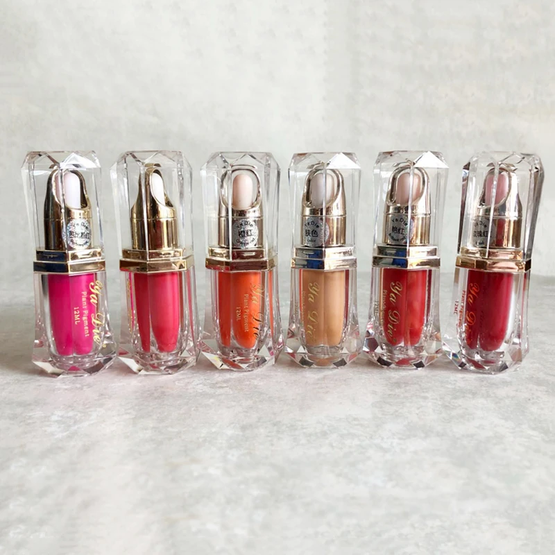

6 Color Tattoo Ink Set Permanent Makeup Pigments 12ml Cosmetic Eyebrow Eyeliner Tattoo Paint Lip Color