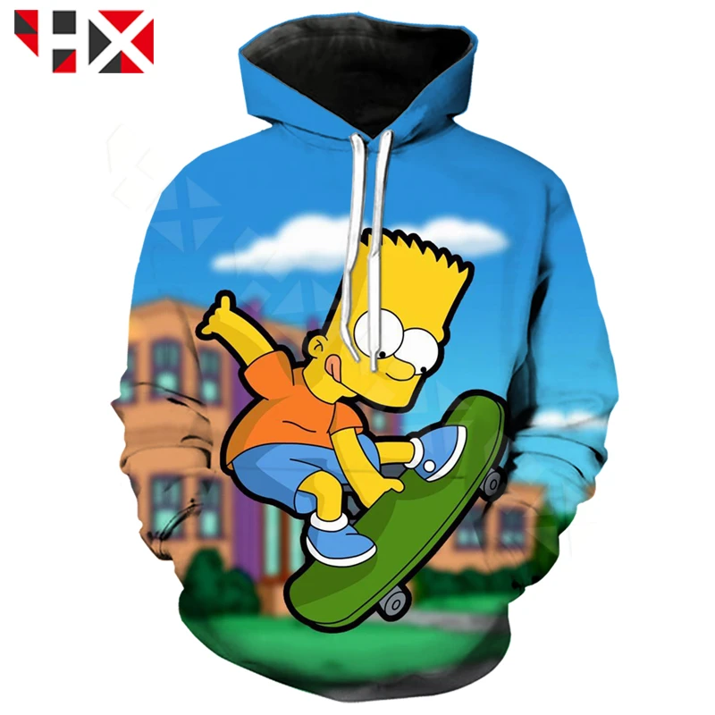 

HX Casual Funny T Shirt The Simpsons 3D Printed Hip Hop Short Sleeve Men Women Harajuku Hoodies Cartoon Sweatshirts Tops A386
