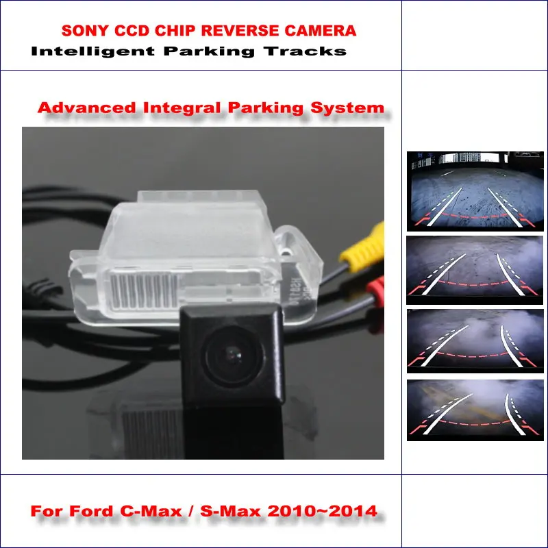 

Intelligent Parking Tracks Rear Camera For Ford C-Max / S-Max / Mondeo Backup Reverse / NTSC RCA AUX HD SONY CCD 580 TV Lines
