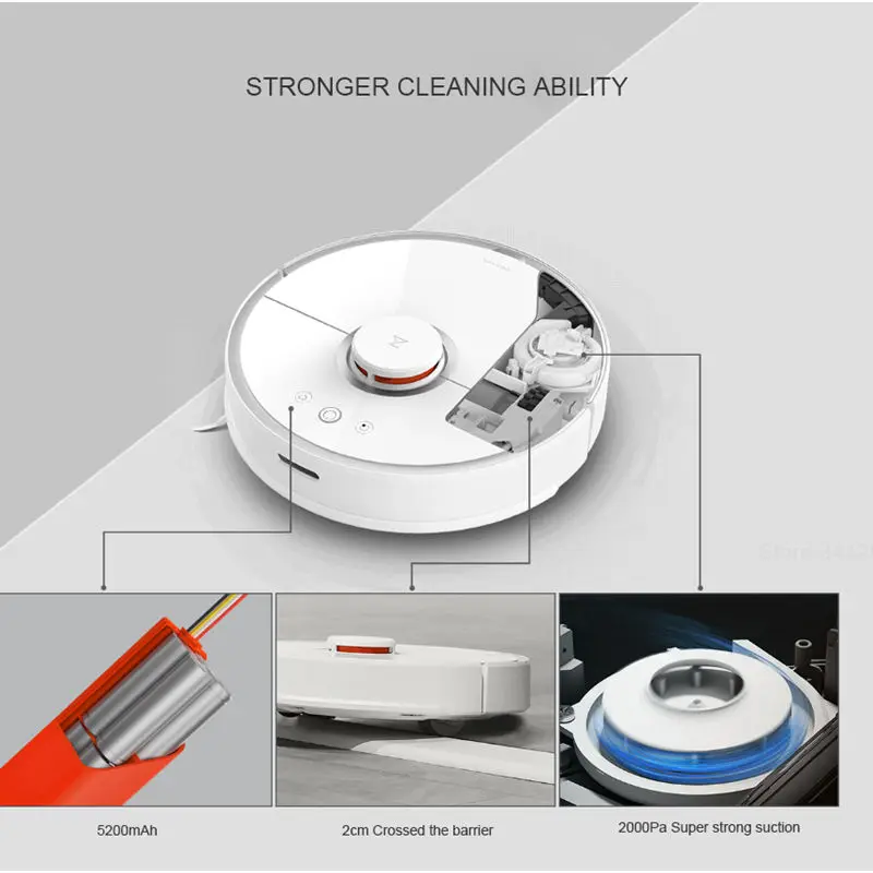  Original Xiaomi Roborock Mi Robot Vacuum Cleaner 2 S50/S51/S55 Automatic Sweeping Dust Sterilize Mo
