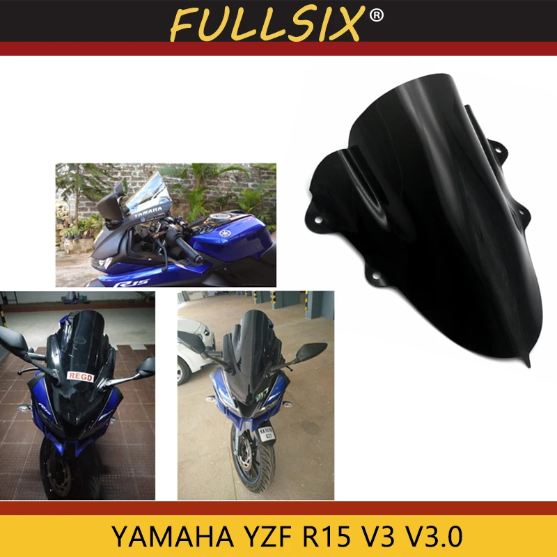 Для YAMAHA YZF R15 V3 V3.0 VVA мотоциклетные ветровые стекла козырек Визер ветровые дефлекторы мотоцикл лобовое стекло