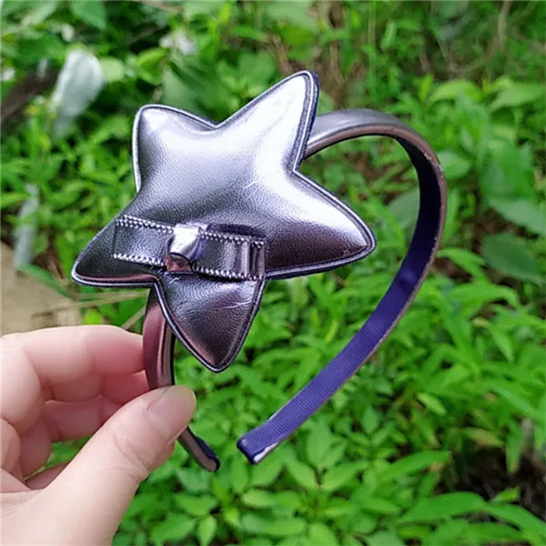 deep grey hairbands 15 шт./партия, новая модная блестящая повязка со звездочками для детей, вечерние блестящие детские ободок для волос, аксессуары для Ободки для девочек - Цвет: deep grey hairbands