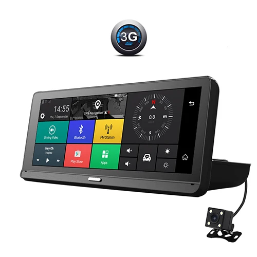 ANSTAR Dvr Dash камера 8''IPS 4G двойной объектив видео рекордер зеркало регистратор BLT в gps Wifi Bluetooth Автомобильный видеорегистратор многоязычный - Название цвета: 784-3G