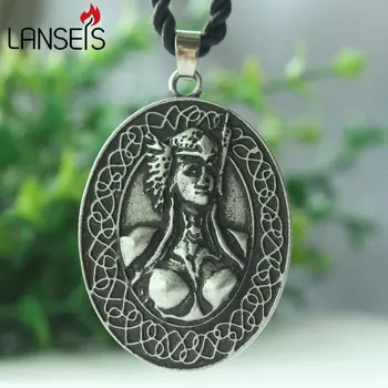 

lanseis 1pcs norse god Valkyrie Freya Norse Pendant viking women necklace pendant Viking Runes Vegvisir Compass men Pendant