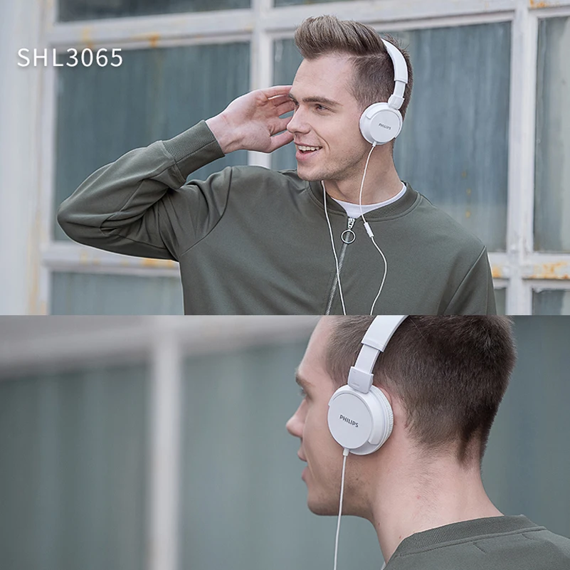 Наушники Philips SHL3065 с шумоподавлением микрофоном и повязкой на голову дизайн для