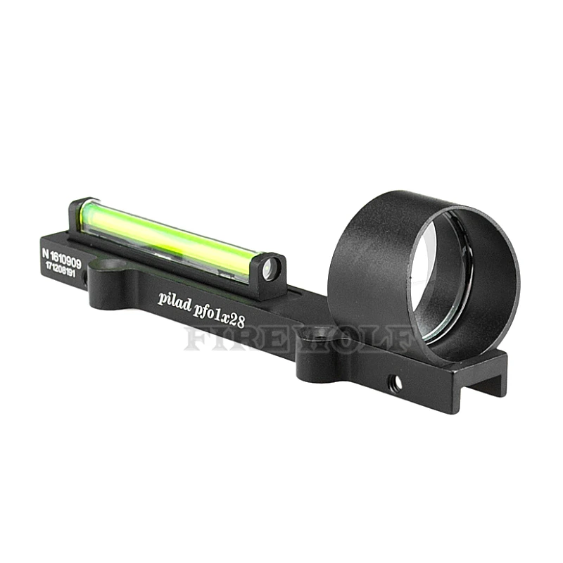 Funciona sem Bateria Vermelho Verde Fibra Dot Sight 1x28 Colimador Vista Ajuste Espingardas Rib Trilho Vent Parafuso Montagem - Red 13 High Quality Esporte e Lazer