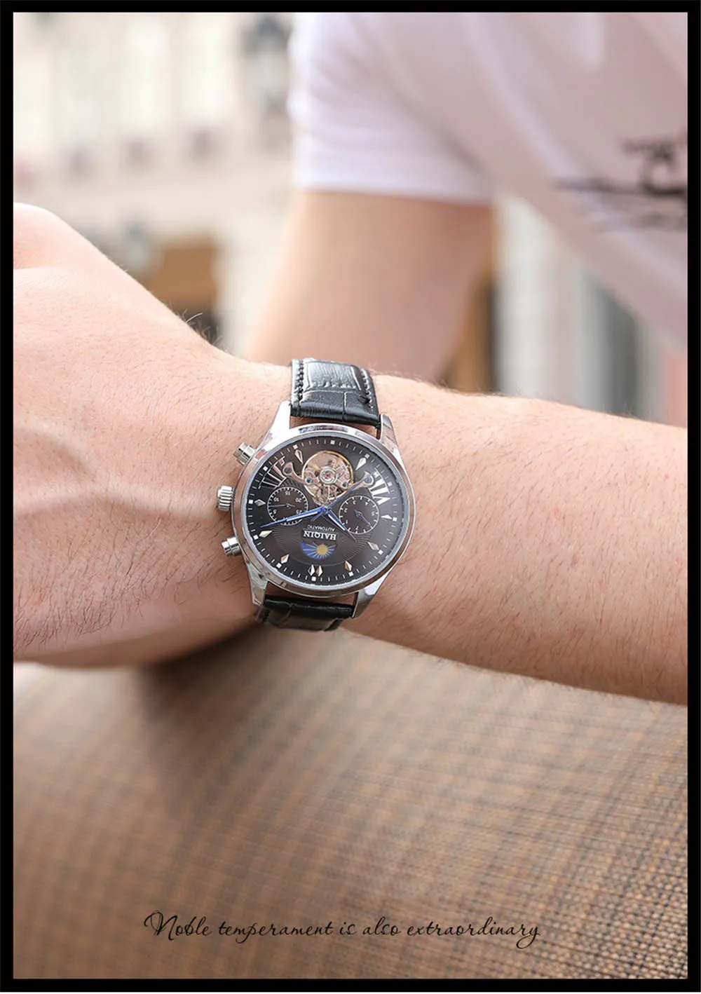 Автоматические механические часы для мужчин s часы лучший бренд класса люкс HAIQIN часы для мужчин бизнес турбийон спортивные наручные часы Relogio Masculino