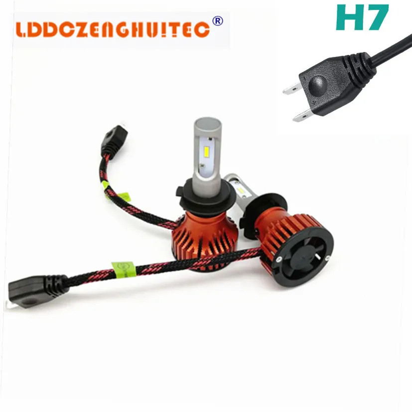 LDDCZENGHUITEC T8 H4 Дальний/ближний свет H7 H11 9005 брикет 60 Вт 9006 лм ZES чип Автоматическая