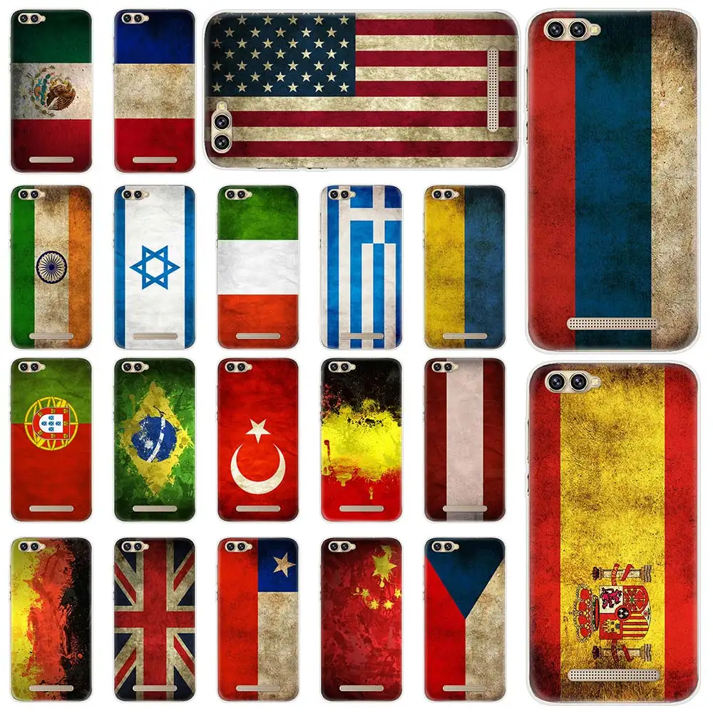 Чехол для телефона с флагом Doogee mix 2 mix2 BL5000 7000 X10 20 30 Shoot1 TPU прозрачный мягкий