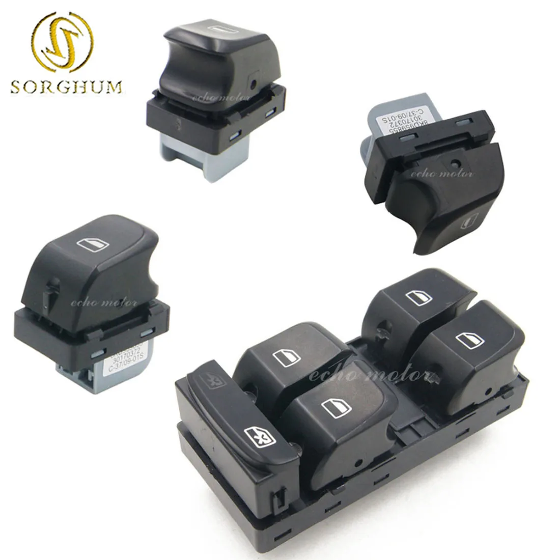 Power Master Window Control Switch With Button For Audi Q5 S4