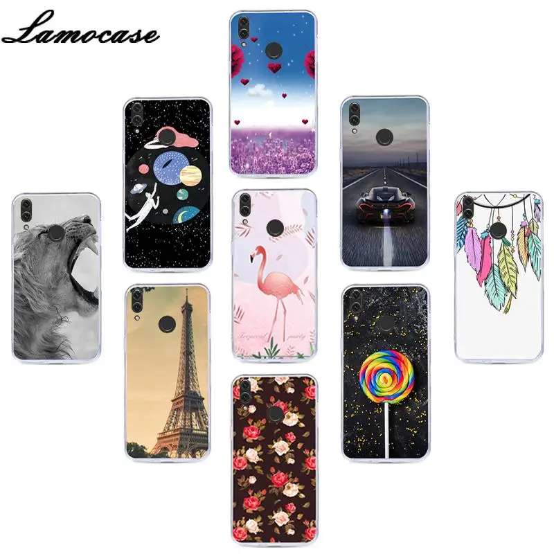 

Lamocase Floral Cute Cat Phone Case For Huawei Honor 10 Lite Honor10 Lite Honor10Lite 6.21" Cartoon Patterned Back Cover Cases