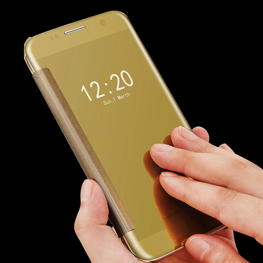 Чехол-книжка с зеркало Clear View чехол для телефона для Samsung Galaxy A3 A5 A 3 5 SM A310F A320F A510F A520F роскошный противоударный чехол