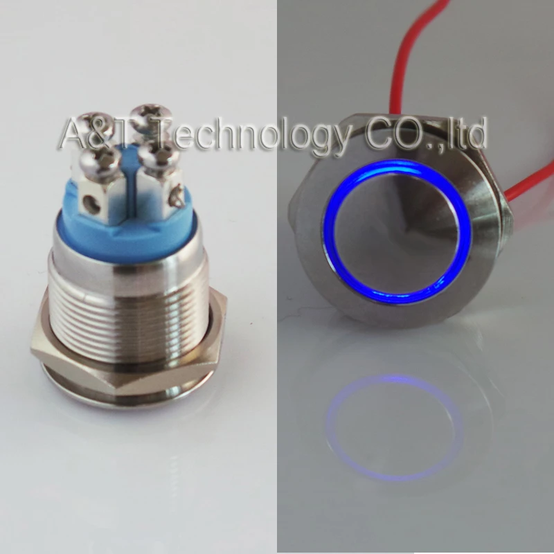 Cmp 19mm Metal Anti Vandal Waterproof Doorbell Push Button Screw