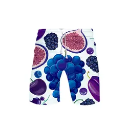2019 3D фрукты уличная Логотип Повседневная Весна Лето обшитые мужские шорты/женщины Хип Хоп мода молодых людей и детей