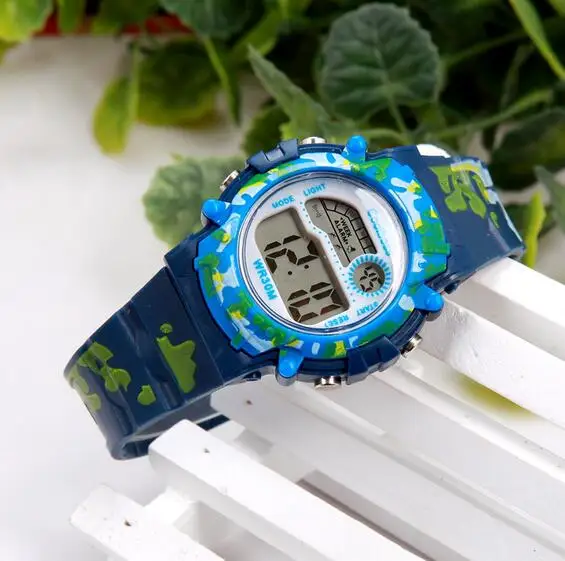 COOLBOSS новые часы детские спортивные водонепроницаемые часы для мальчиков и девочек студенческие многофункциональные наручные часы