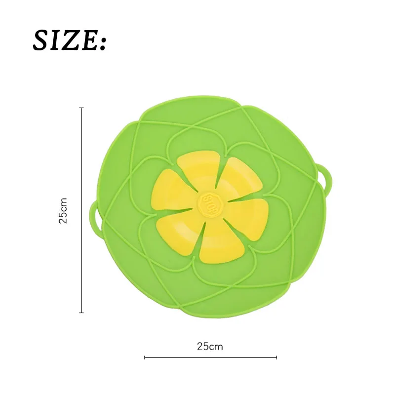 Lid for Pan Silicone lid Spill Stopper Cover for Pot Pan Kitchen Accessories Cooking Tools Flower Cookware Kitchen Accessories