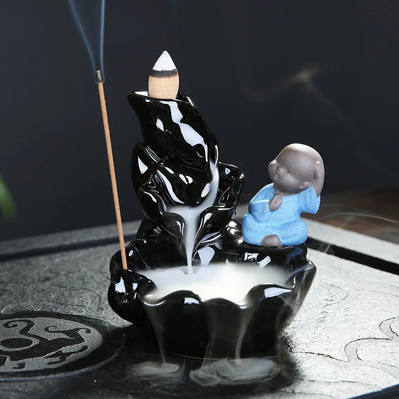 

Incensory Buddha Statue Incense Cones Ceramic Censer Incense Holder Burner Zen Backflow Incense Burner Smoke M $