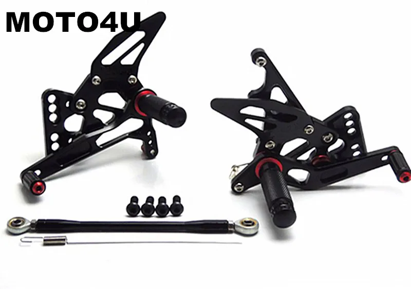 

MOTO4U CNC Adjustable Race Rear Sets Rearset Footrest Foot Rest Pegs for SUZUKI K5 GSX-R1000 2005 2006