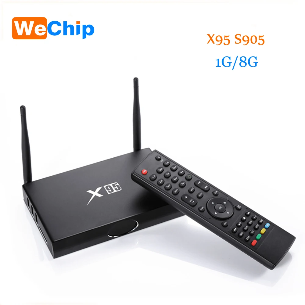 

New X95 TV Box Amlogic S905 Quad Core Android 5.1.1 Wifi Bluetooth 4.0 1G 8G Set Top Box+Mini i8 Remote Controller Keyboard