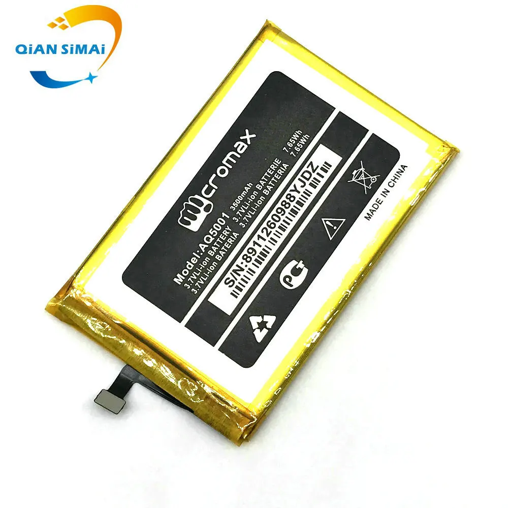 Новый высококачественный аккумулятор micromax AQ5001 на 3500 мАч для zaw1055qaa телефон