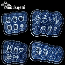 1pcs UV Resin Jewelry Liquid Silicone Mold 3D Cat Flamingo Cross Rabbit Cactus Resin Mold For DIY Making Jewelry Nail Art Mold