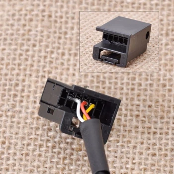 

3.5mm 12Pin AUX Auxiliary Wire Black Music Audio Cable For BMW E60 E63 5 6 Series