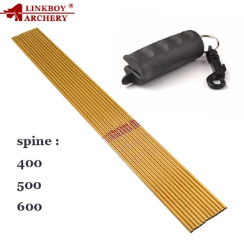 

12pcs Linkboy Archery Pure Carbon Arrows Shaft ID6.2mm Spine400 500 600 for Traditional Compound Bow Hunting Accessories