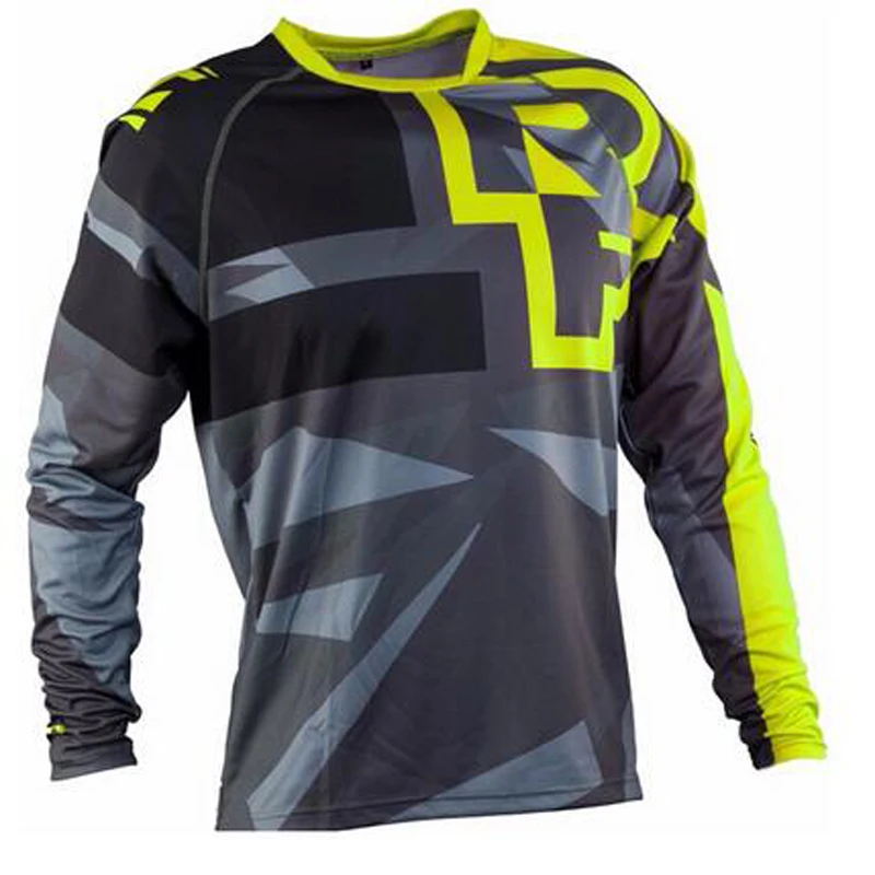 2017 FURY RACE Moto MX Mountain Bike Motocross Jersey BMX DH MTB T Shirt Clothes Long Sleeve MTB