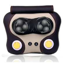 HFR-818-5B Health Forever Brand Electric Shiatsu Kneading Rolling Neck Back Waist Full Body 6 Balls Massage Pillow Cushion