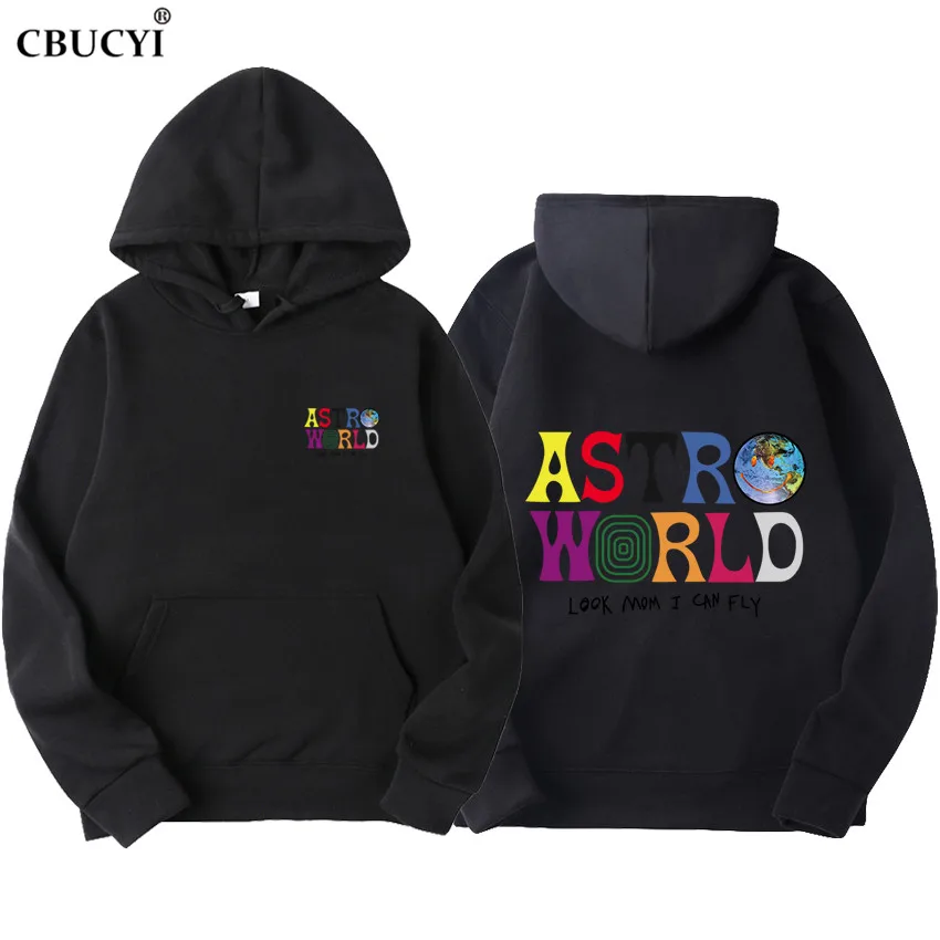  ASTROWORLD look mom i can fly hoodie Travis Scott Astroworld hoodie 2019 Gift Print Men's Hip Hop P