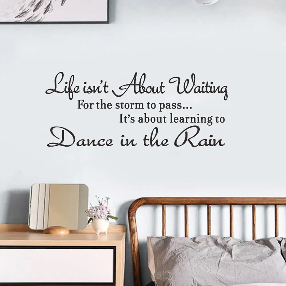 

English Proverb Wall Sticker Room Wallpaper Vinyl Mural Decals Home Bedroom DIY Removable Wall Art Decor Stickers Supplies