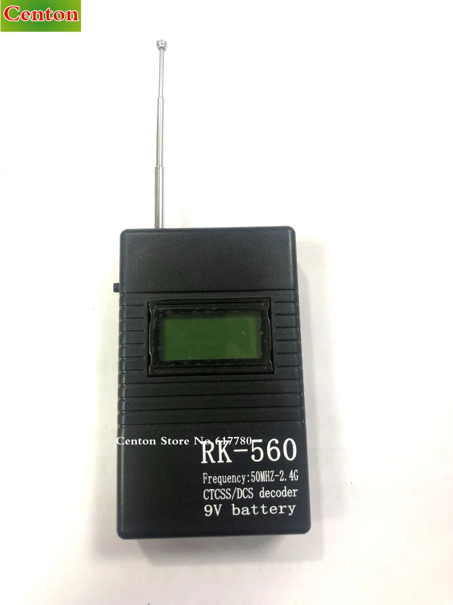 High sensitive handheld frequency meter 50MHZ-2.4G for walkie talkie ham radio CTCSS DCS decoder RK560 baofeng walkie talkie