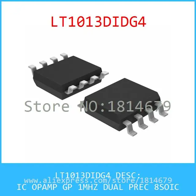 Free Shipping 1PCS/lot LT1013DIDG4 IC OPAMP GP 1MHZ DUAL PREC 8SOIC ...