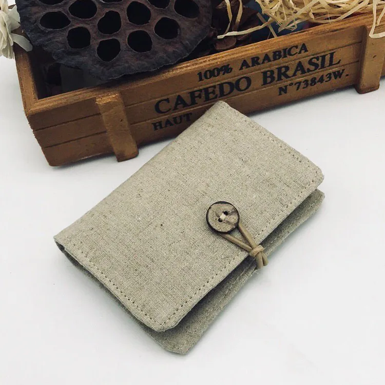 

Angelatracy 2019 New Arrival Pure Blank Canvas Card Package Cotton Linen Card Set Bag Hand-painted Bag Card Holder CardHolder