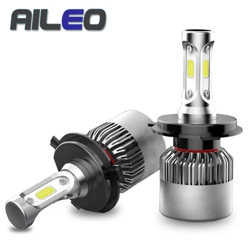 

AILEO S2 H10 H8 H1 H3 H7 H4 LED H11 9005 9006 9012 H27 880 881 9004 9007 9003 9008 COB 36W 8000LM Car Headlight Bulbs Fog lamp